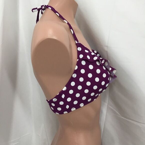Marie Meili O Ring Polka Dot Bikini Top (D6) - Picture 4 of 5